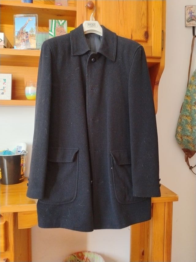 Abrigo caballero negro