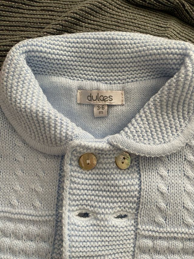 Abrigo Celeste Bebé Marca Dulces