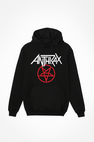 Hoodie Anthrax Sudadera Algodón Frisado Unisex