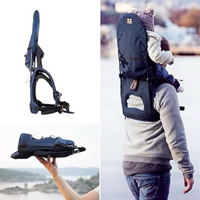 Minimeis Mochila Porta Bebé Azul