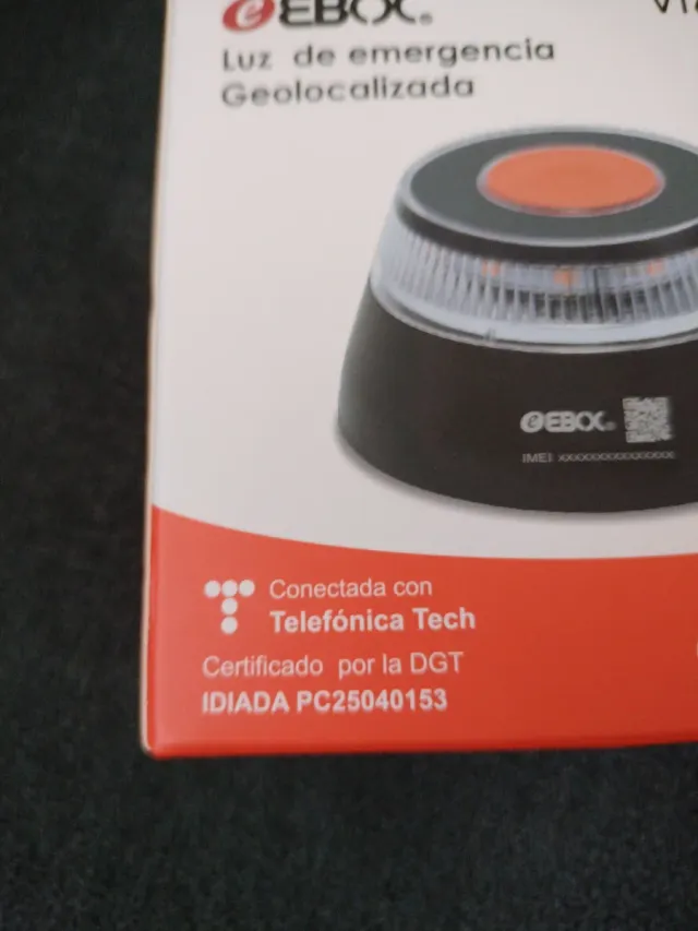 Luz de emergencia V16 Geolocalizada EBOX, Nueva.