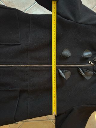 Cappotto donna con cappuccio nero