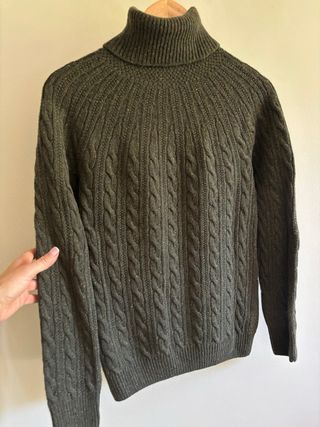 Jersey Lacoste Verde Oliva Trenzado