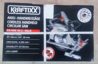 Sierra Circular a Batería Kraftixx KX-HKS 18 Li