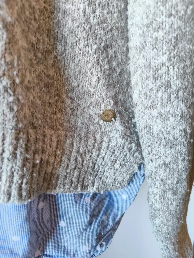 Jersey Springfield Cuello Alto Gris Talla M