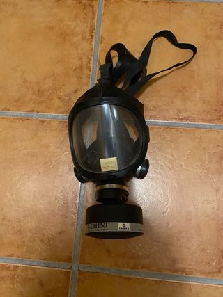 Máscara Gas Sabre Negra Decoración/Disfraz