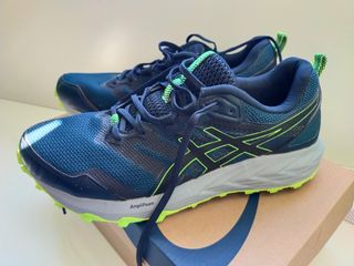 Zapatillas Asics Trail Running Azul y Verde
