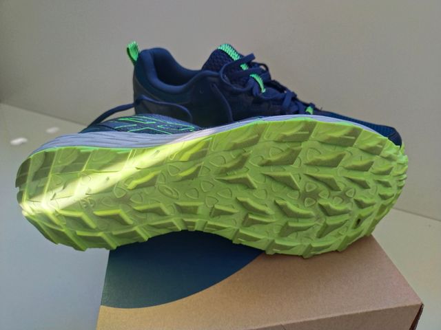 Zapatillas Asics Trail Running Azul y Verde