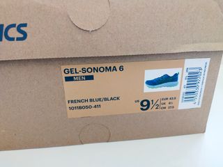 Zapatillas Asics Trail Running Azul y Verde