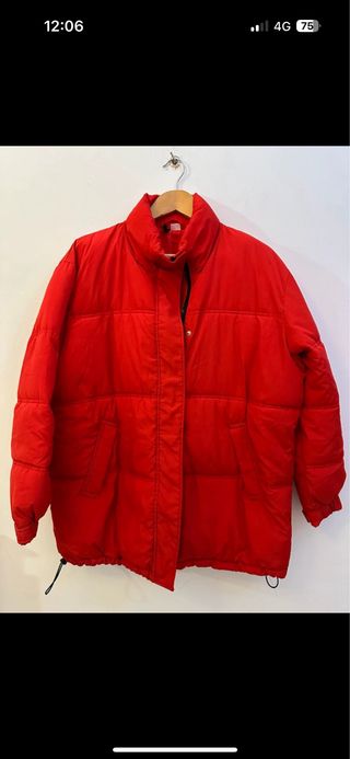 Giubbotto oversize rosso