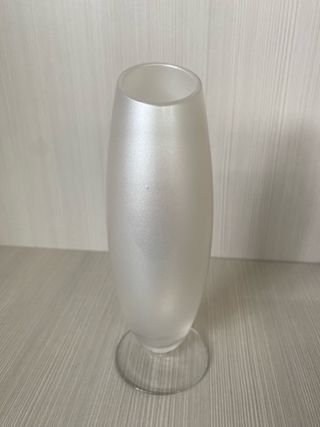Vaso decorato bianco 18cm