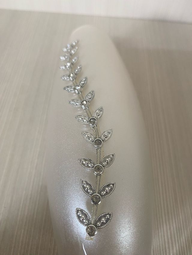 Vaso decorato bianco 18cm