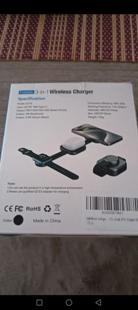 Caricabatterie Wireless 3 in 1