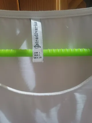 Blusa Stradivarius Blanca Talla M