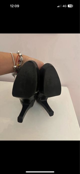 Tacchi neri in pelle