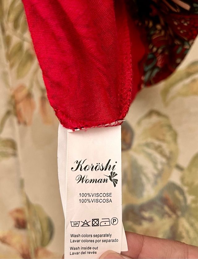 Vestido estampado ajustado talla S