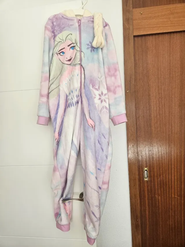 Pijama Entero Frozen Elsa Talla 9 Años