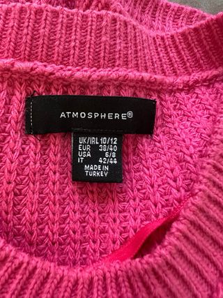Jersey Oversize Atmosphere Rosa Talla M/L