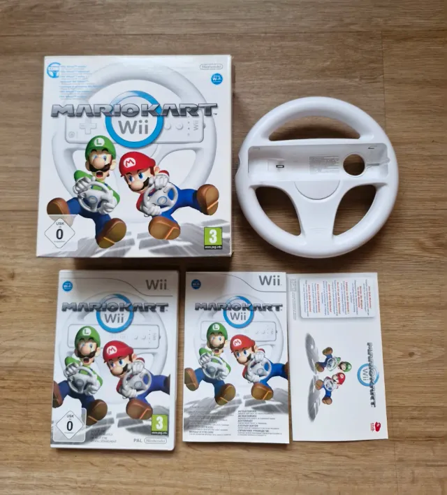 Volante Mario Kart Wii + Nintendo