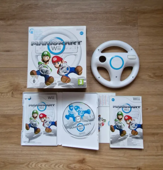 Volante Mario Kart Wii + Nintendo