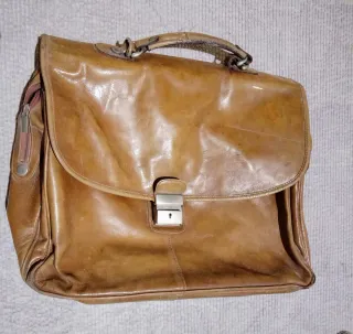 Maletín Portadocumentos Vintage Cuero