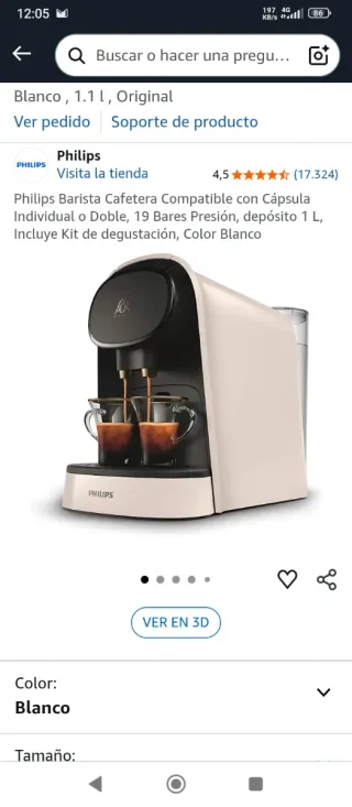 Cafetera Phillips Lor Barista en garantía