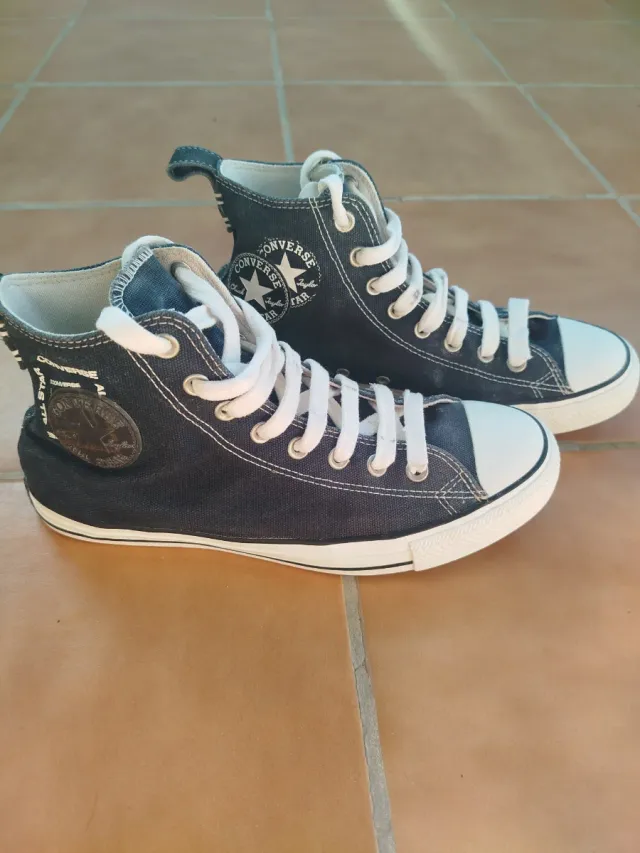 Sneakers Converse nere stile stivale