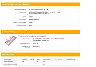 Garaje en venta en Vilamarxant