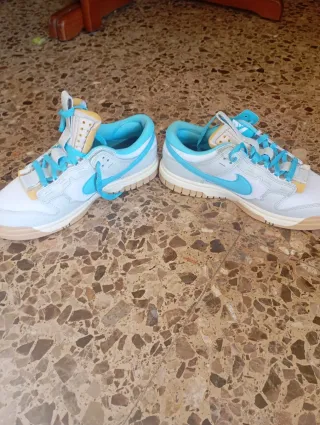 Zapatillas Nike Dunk Low Azul Blanco