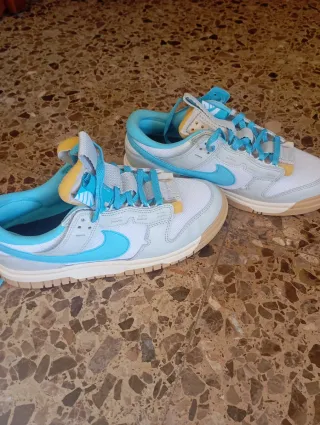 Zapatillas Nike Dunk Low Azul Blanco