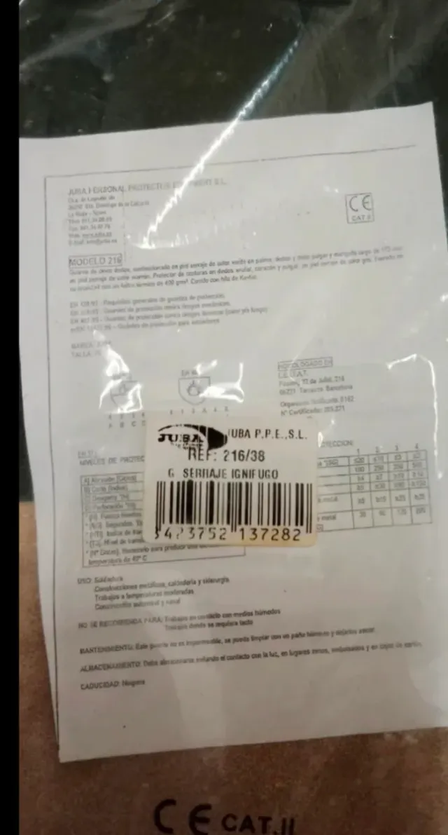 Guanti da lavoro termici verdi