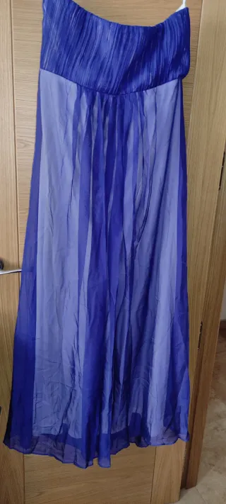 Elegante Vestido Fiesta/Ceremonia Azul/Morado