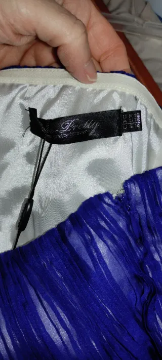 Elegante Vestido Fiesta/Ceremonia Azul/Morado