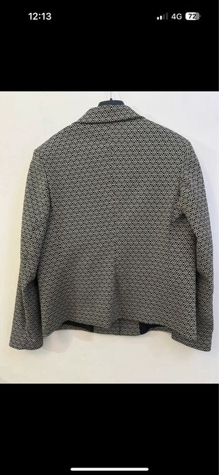 Giacca donna fantasia bianco e nero