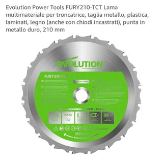 Evolution FURY210-TCT Hoja Sierra Multiusos