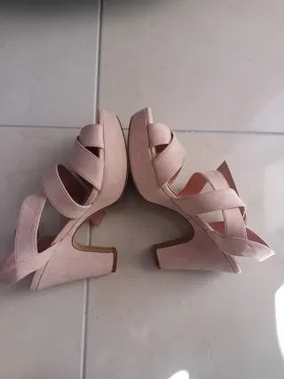 Sandalias Marypaz Beige/Rosa Talla 38