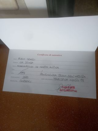 Acquerello Fabio Grassi