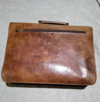 Maletín Vintage Cuero Porta Documentos