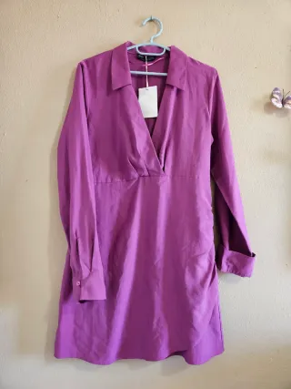 Vestido morado Pull&Bear