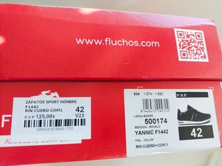 Zapatos Fluchos Piel Marrones Talla 42