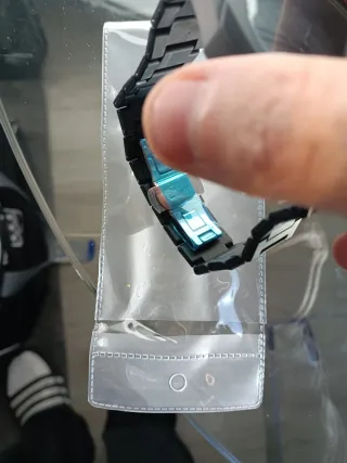 Reloj Negro Octogonal Nuevo