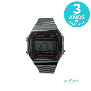 Casio A168WR 3298 Reloj Digital Plata