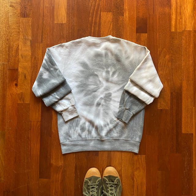 Sudadera Russell Tie-dye S blanca Negra no capucha