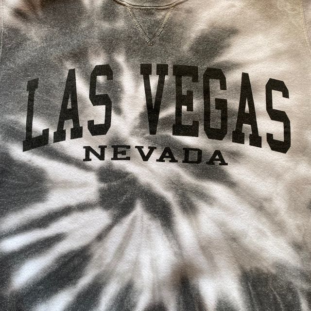 Sudadera Russell Tie-dye S blanca Negra no capucha