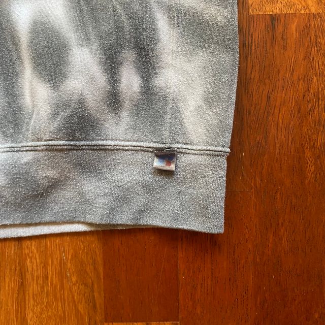 Sudadera Russell Tie-dye S blanca Negra no capucha