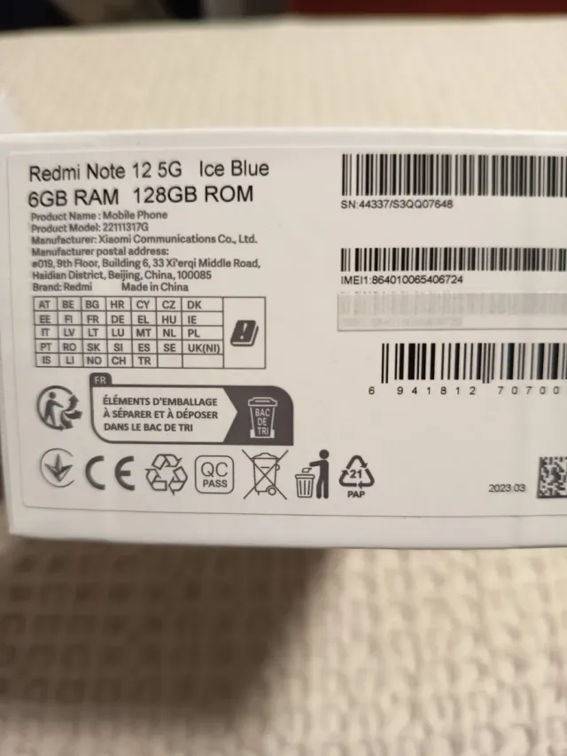 Xiaomi Redmi Note 12 5G Verde