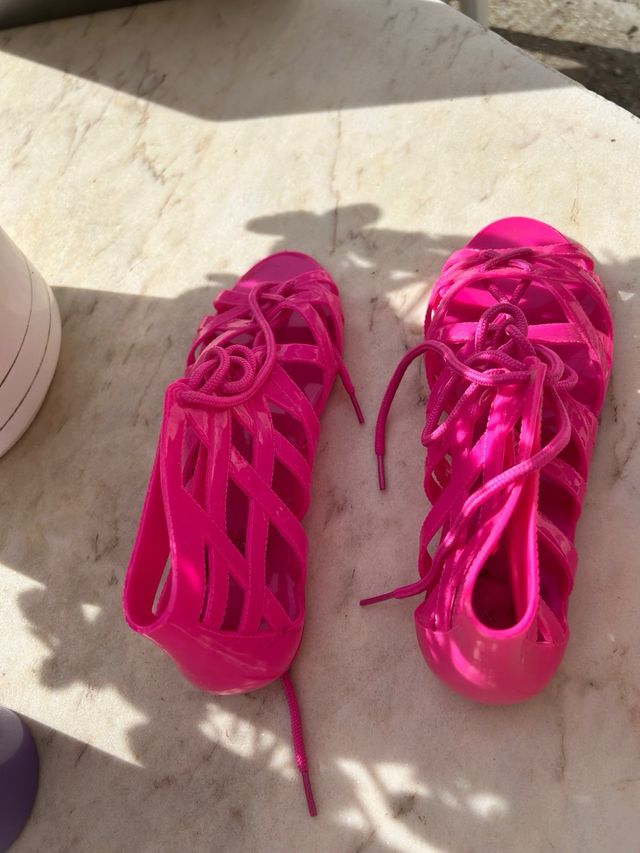 sandali gladiatore rosa fucsia