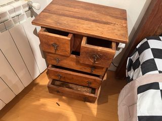 Mesita auxiliar madera mexicana