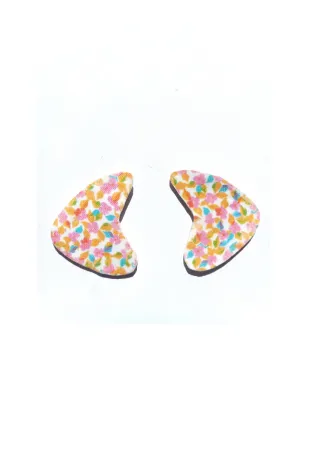 Pendientes coloridos, pendientes ligeros, joya art