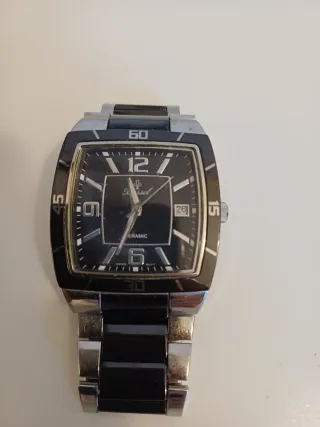 Reloj Bassel Hombre Negro y Plateado